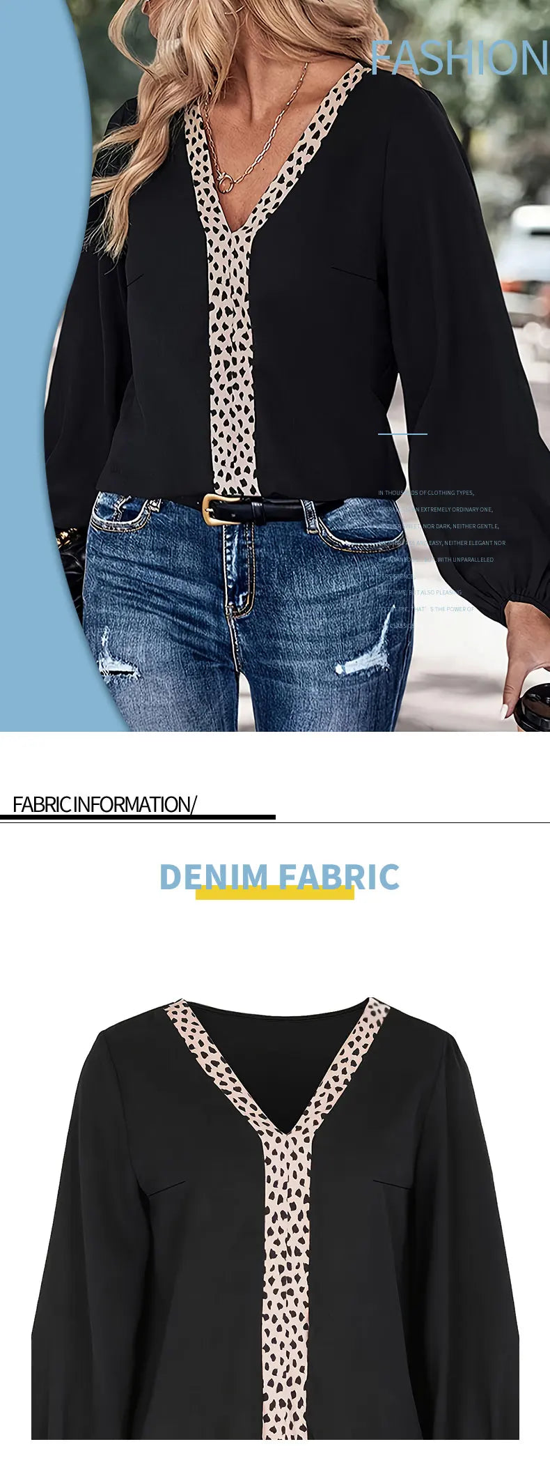 Women’s Plus Size Chic V-Neck Top – Elegant Casual Blouse for Spring & Summer (1XL–5XL)