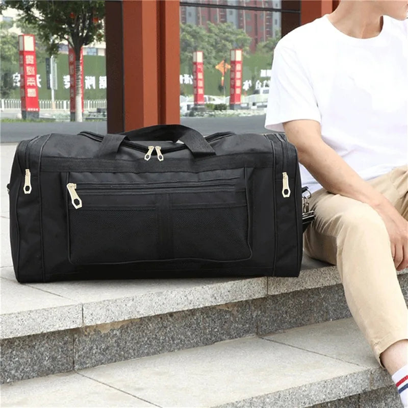 Travel Bag Large Capacity Handbag Portable Outdoor Carry Luggage Convenient Practical Male's Weekend Duffle Bags Random Letters