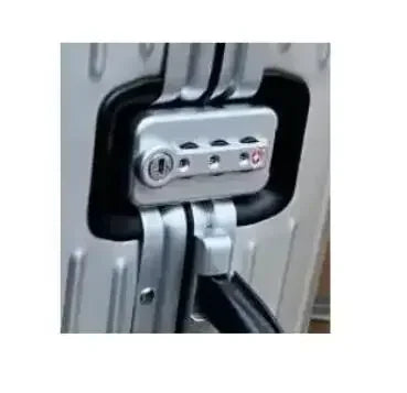 Carrylove 20"26"30 Inch Big Aluminum Trolley Suitcase Trunk Metallic Large Rolling Luggage Bag On Wheels