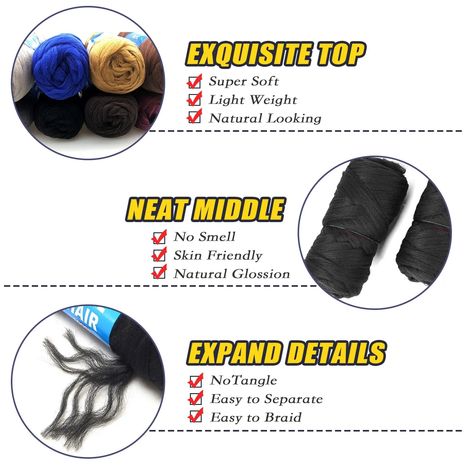 Wigundle For Braiding 70g per bundle Brazilian wool hair flame retardant synthetic fiber for box braids Senegalese Twist Braids