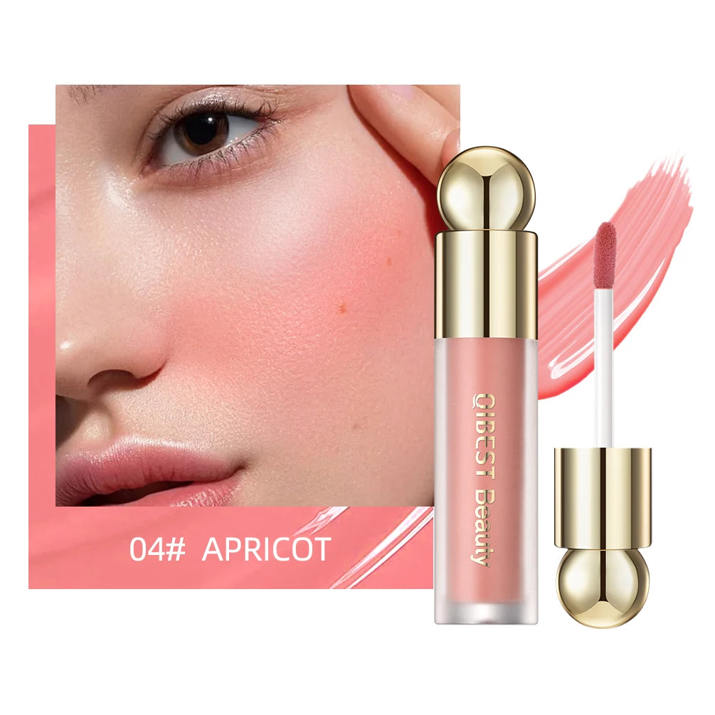 QIBEST Cushion-Applicator Liquid Blush (Waterproof, Soft-Matte)