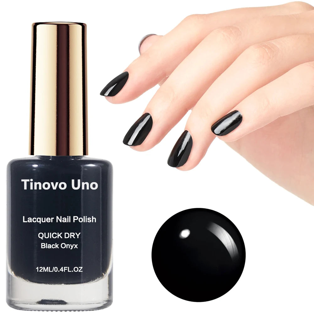 Tinovo Uno Nail Polish Metallic Rose Gold Nail Strengthener Fast Drying Mirror Normal Nails Lacquer Varnish for Manicure Nailart