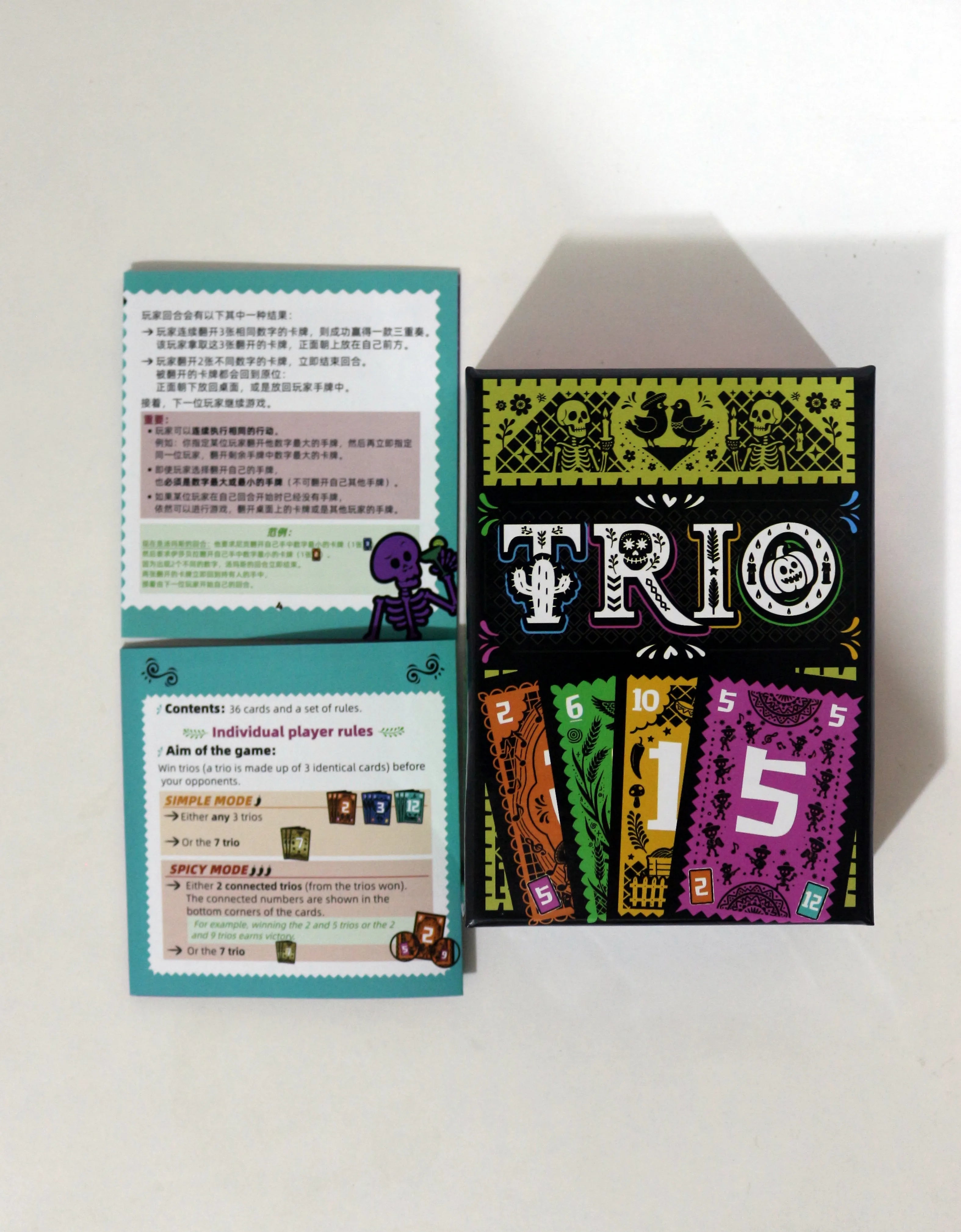 Trio, Family Game, Card Game, on the Recommendation List 2024 Game of the Year, 3-6 Players, from 8+ Years, 15 Minutes