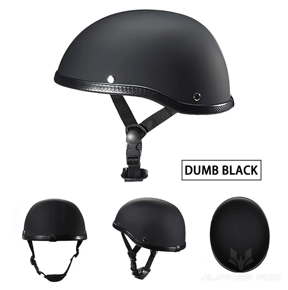 Retro Motorcycle Half Helmet ABS+Cotton Plastic Cap Summer Half Face Unisex Helmet Motorbike Ridder Universal DOT Certified