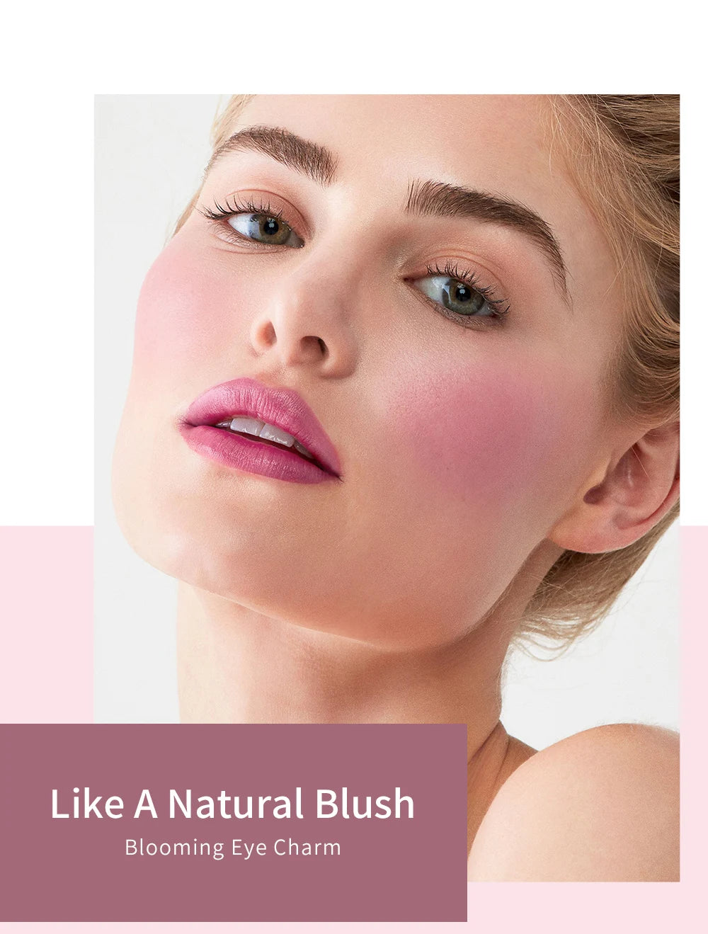 QIBEST Matte Blush Rouge Palette — Long-Lasting Natural Glow