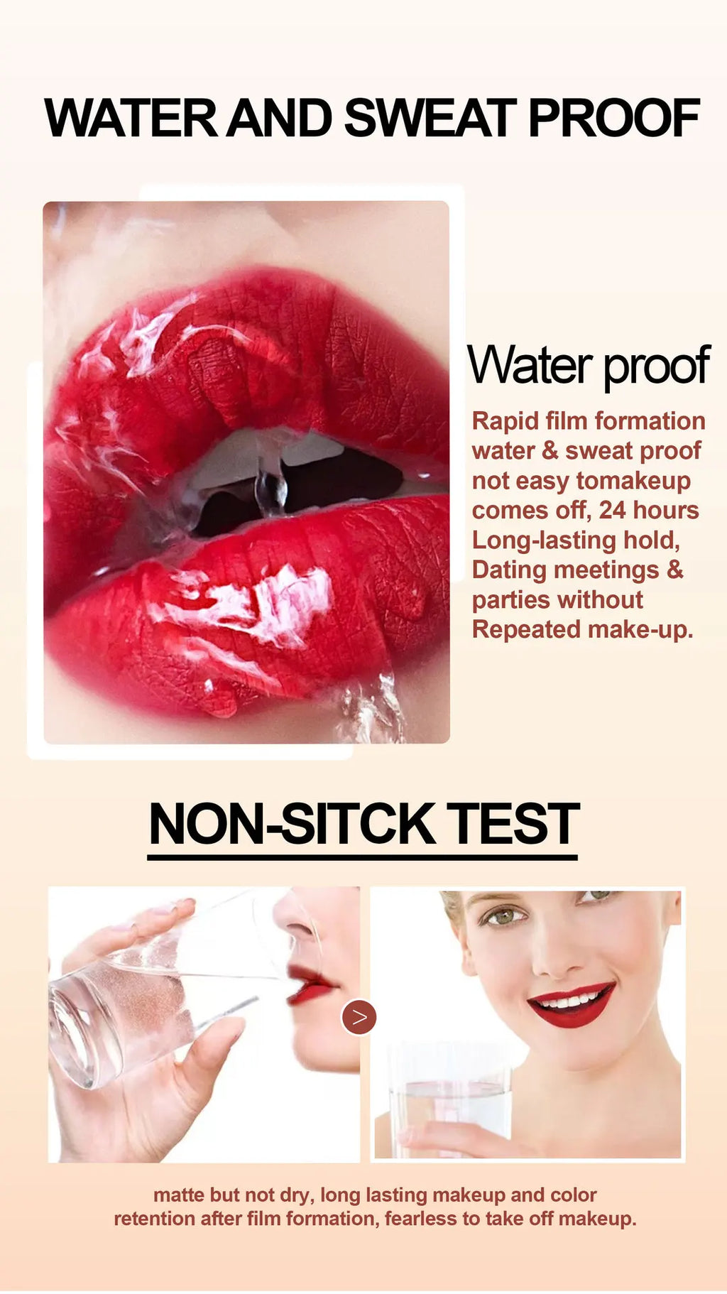 Waterproof Long-lasting Velvet Matte Lip Gloss Set Strawberry Moisturizing Lipstick Kit Beauty Cosmetics Makeup Rose Lip Stain