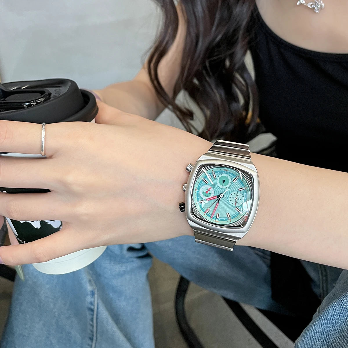 2025 new square watch for women niche light luxury ladies high-end women's watch trendy watch