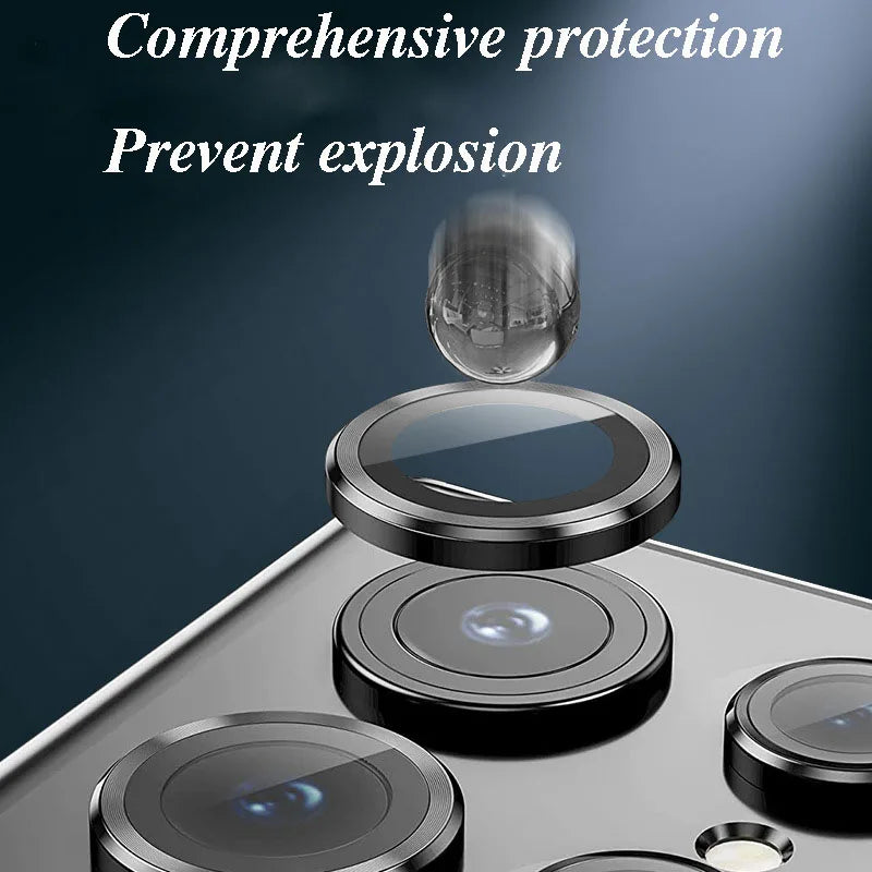 Camera Lens Protetor For Samsung S25 S24 ultra S24 S23 S22 ultra Case Tempered Glass Film Titanium Alloy Ring Phone Accessories