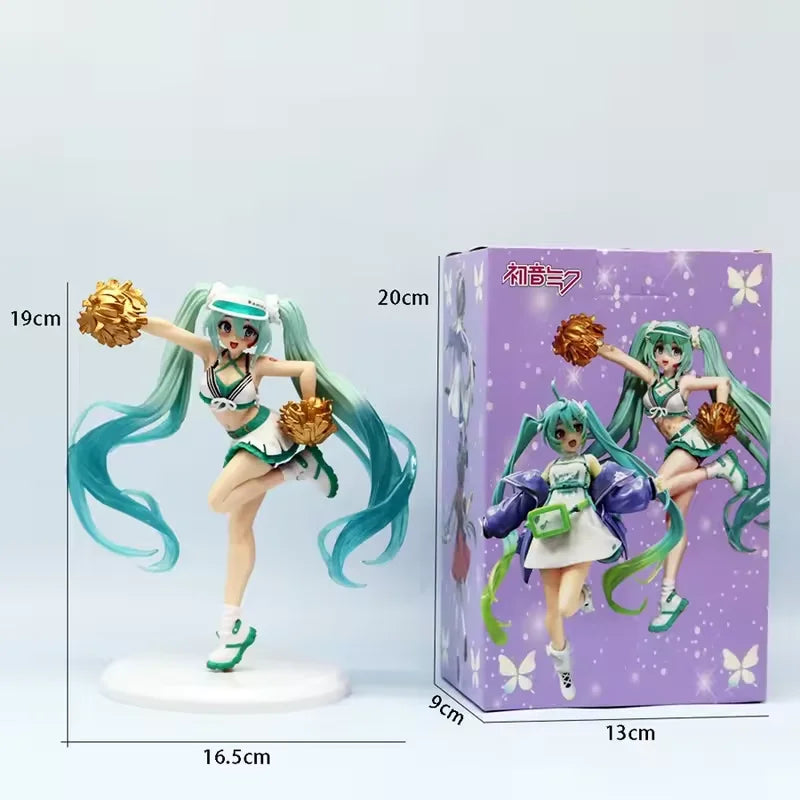 Hatsune Miku Desktop Cute Action FigureNeko T-Shirt Ver. Anime Figurine Kawaii Girl Model Toy Gift
