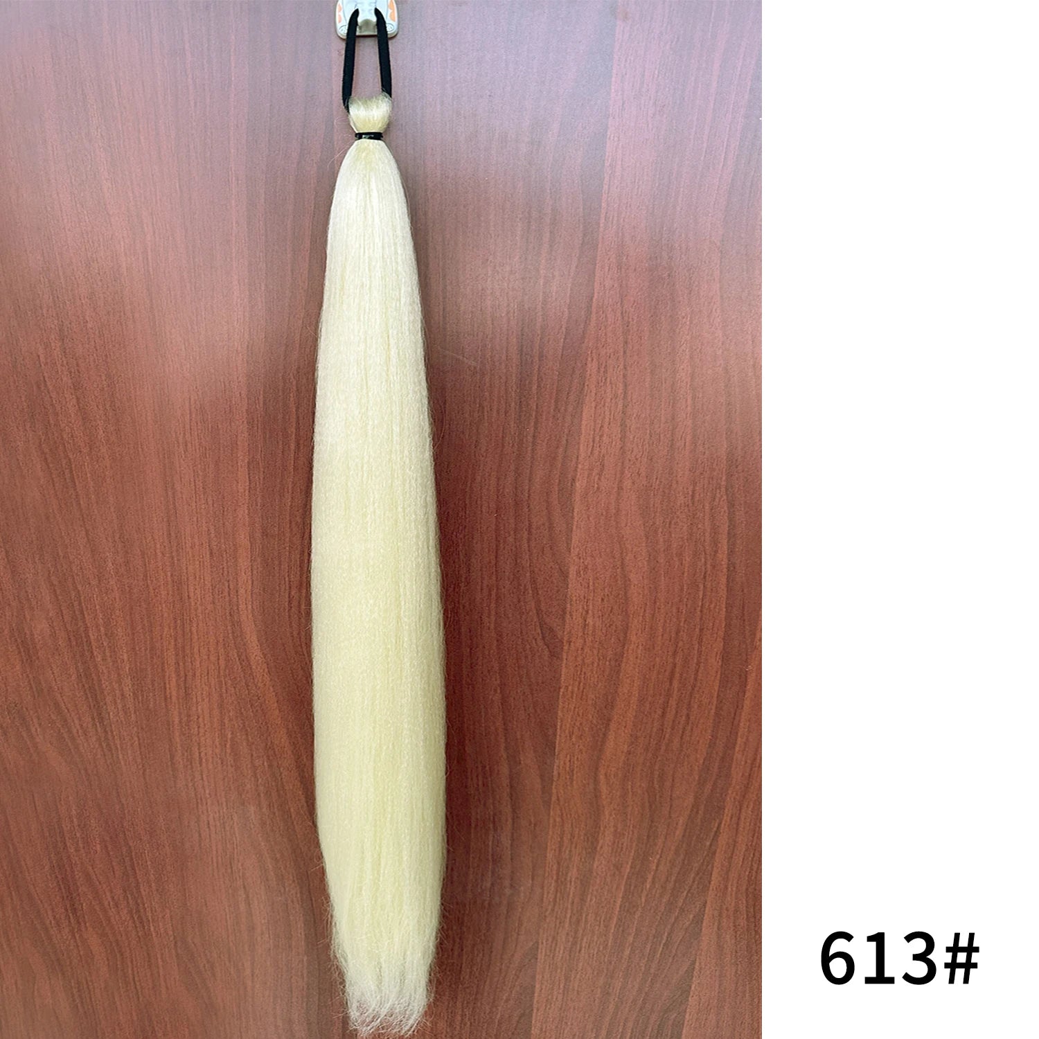 Synthetic Purple Ponytail Extension with Rubber Band Long Straight DIY Braided Pony Tail Hairpiece Women Hair Accessories