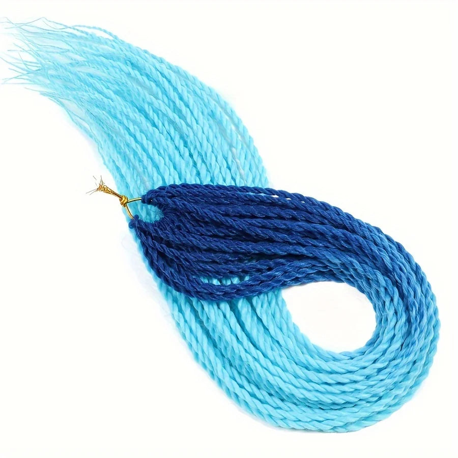 Senegalese Twist Hair Crochet Braided 24inch Synthetic Dreadlocks Crochet Hair Braids 30 Roots/Pack Senegalese Twist Box Braids