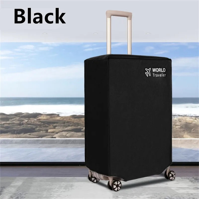 20/24/26/28/30inch Black Anti-scratch Luggage Protector Cover Non-woven Luggage Cover Dustproof Trolley Suitcase Wear-resistant