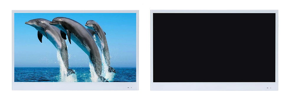 Souria 22 inches Smart Magic Mirror Waterproof TV for Bathroom Hotel DTV Tuner WiFi Bluetooth Built-in Apps Store ATSC DVB-T T2