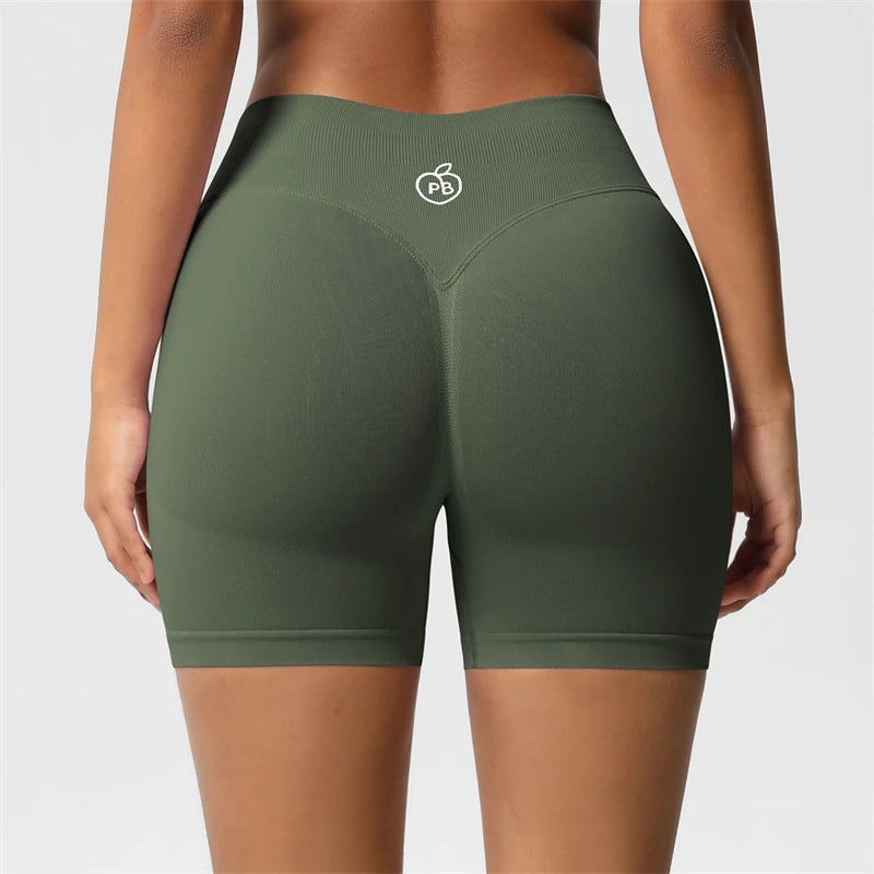 DARC·WOLVES Seamless Booty-Lift Biker Shorts — 3D Shaping Fit, High-Waist Compression for Women’s Workout & Everyday Style