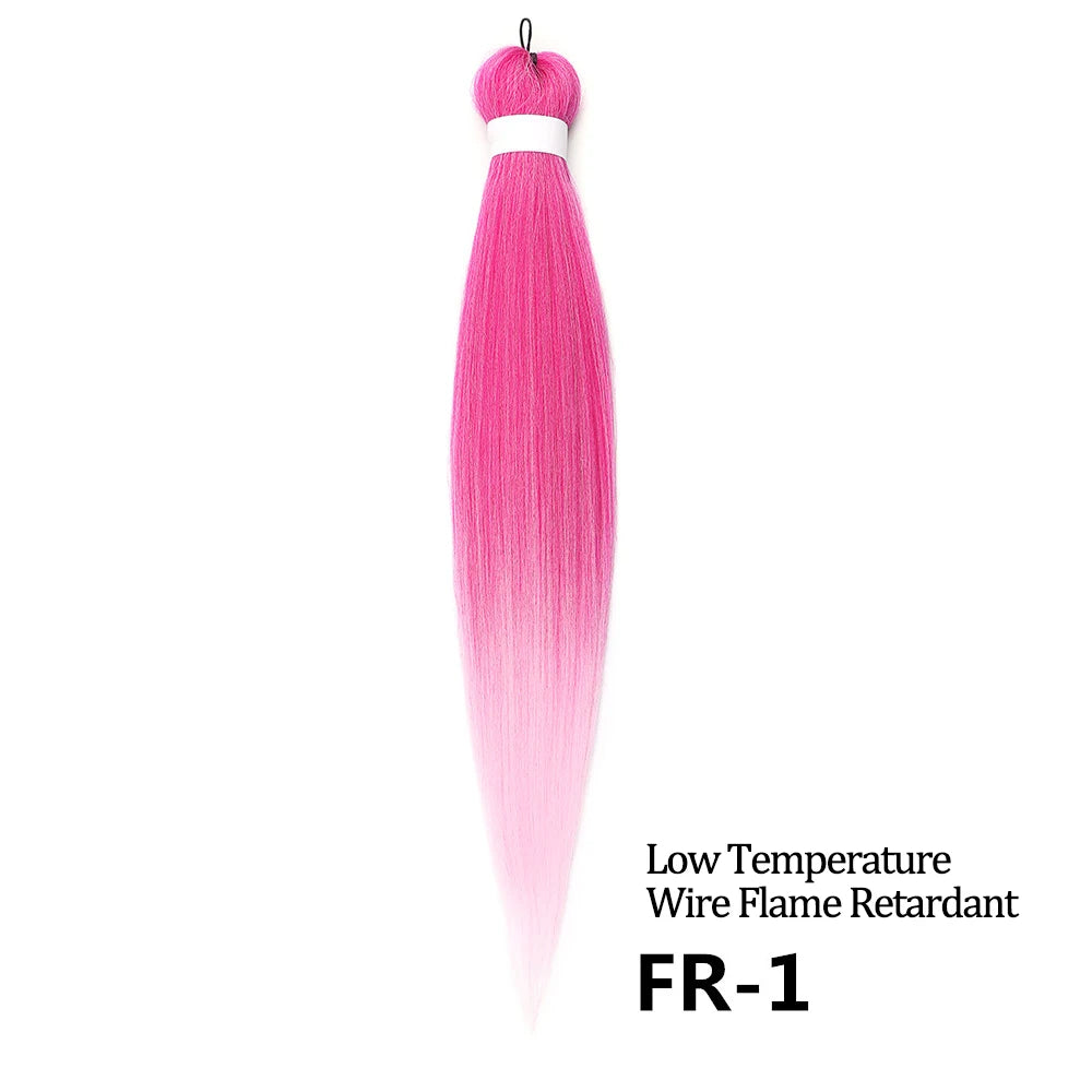 Chorliss Pre-Stretched Jumbo Braids — 24"/26" Synthetic Yaki Ombre (80–90 g, 105 Colors)