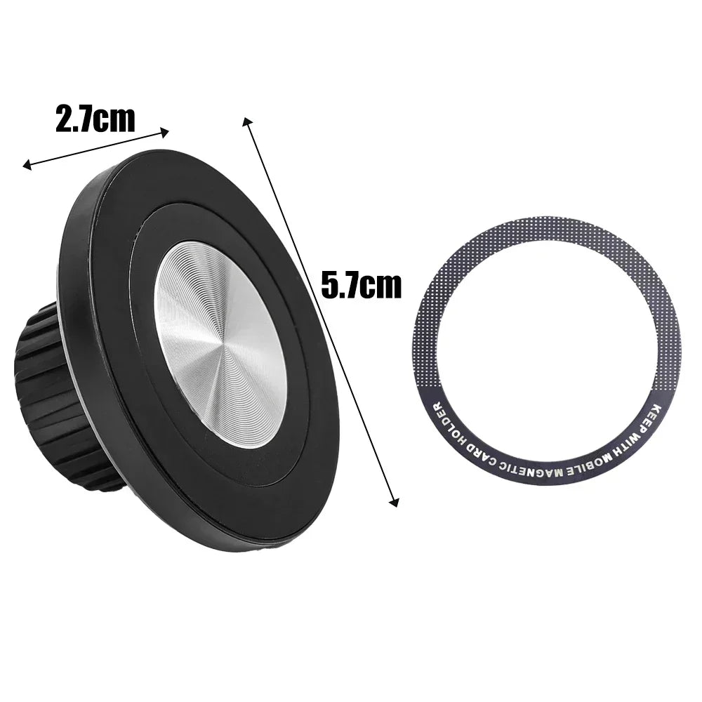 Universal 17mm Ball Head Base Magnet Brackets For MagSafe Car Mount Accessories Mini Magnetic Car Phone Holder Parts for iPhone