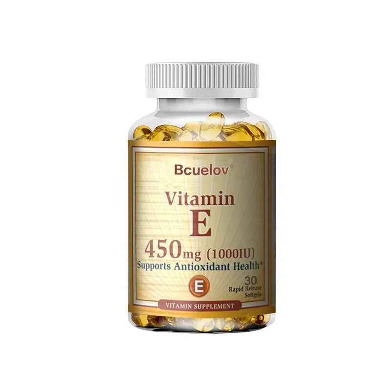 Bcuelov Vitamin E 1000 IU (450 mg) — Antioxidant & Immune Support