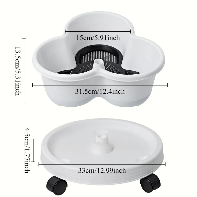 5-Pack Contemporary Stackable Self-Watering Planters