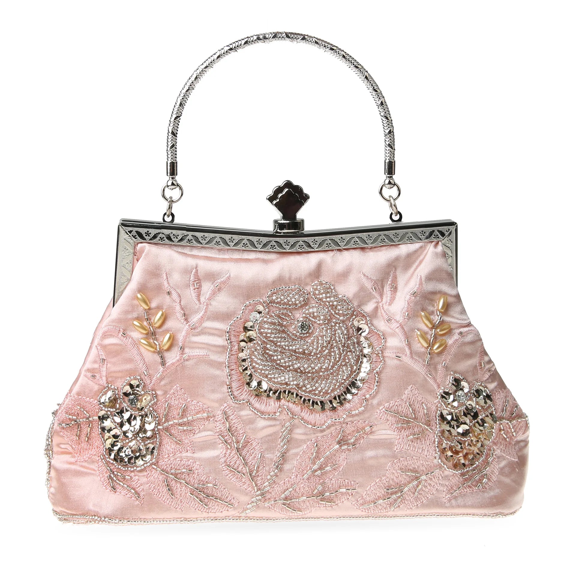 Bead Embroidery Women Evening Bag Diamonds Shell Lady Small Day Clutches Party Dinner Bag Wedding Bridal Pearl Handbags Purse