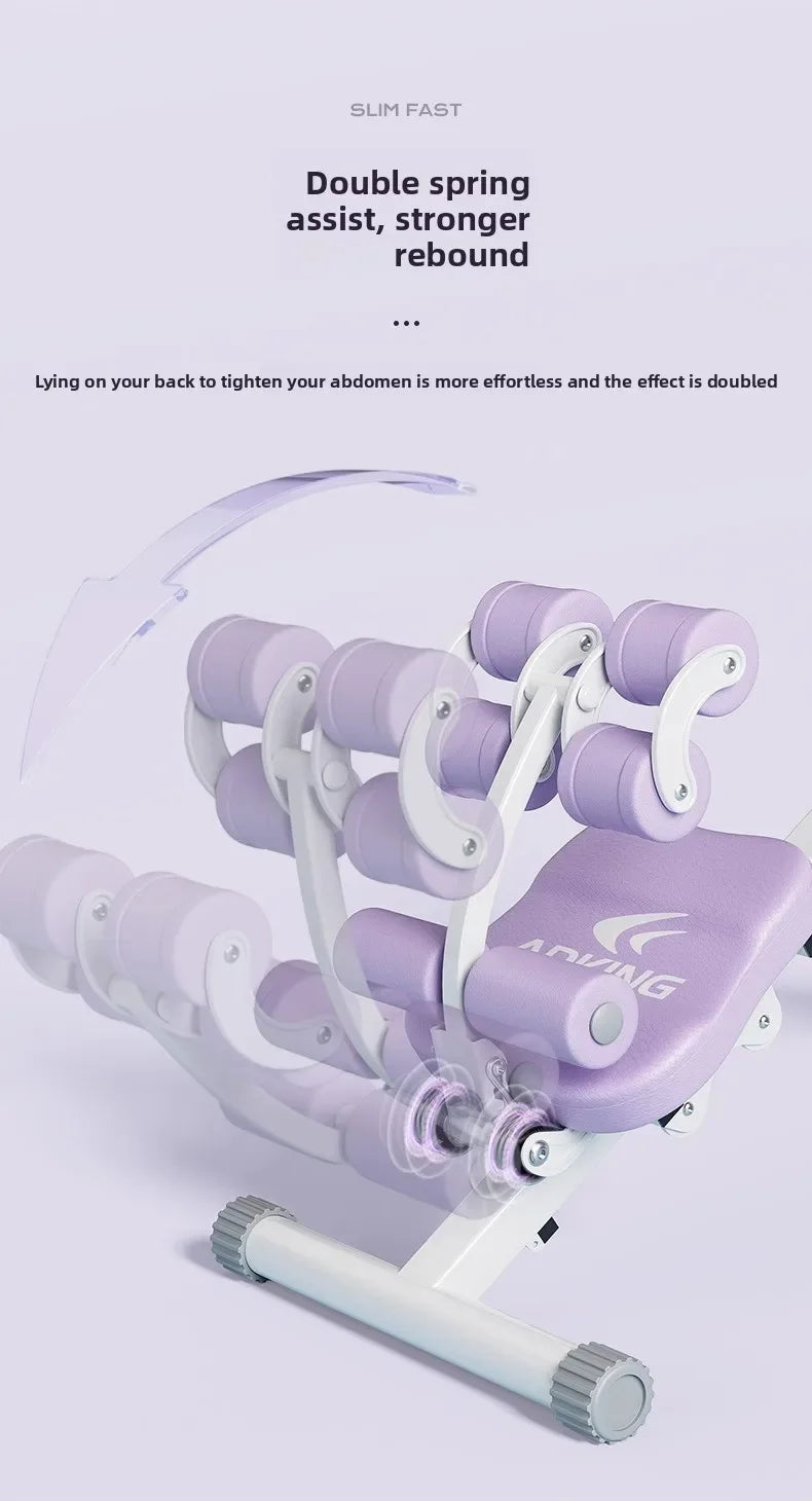 Fitness Body Shaping Machine Multifunctional Home Gym  Abdominal Waist Trainer Knee-Friendly Sliding Rail for Core & Leg Workout