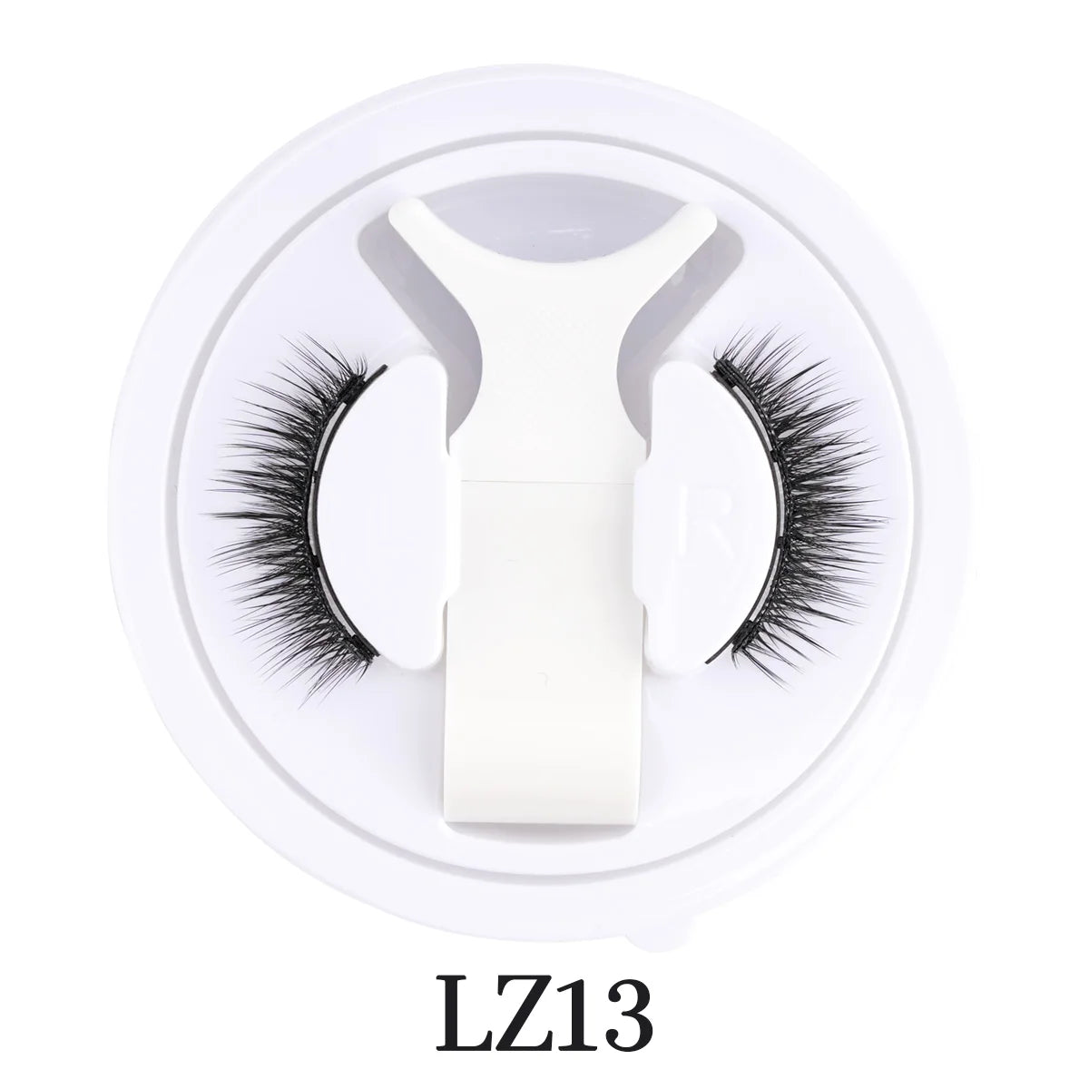 SHIDISHANGPIN 3D Magnetic False Eyelashes — Reusable, Glue-Free, Natural Long & Fluffy Look (1 Pair + Curler)