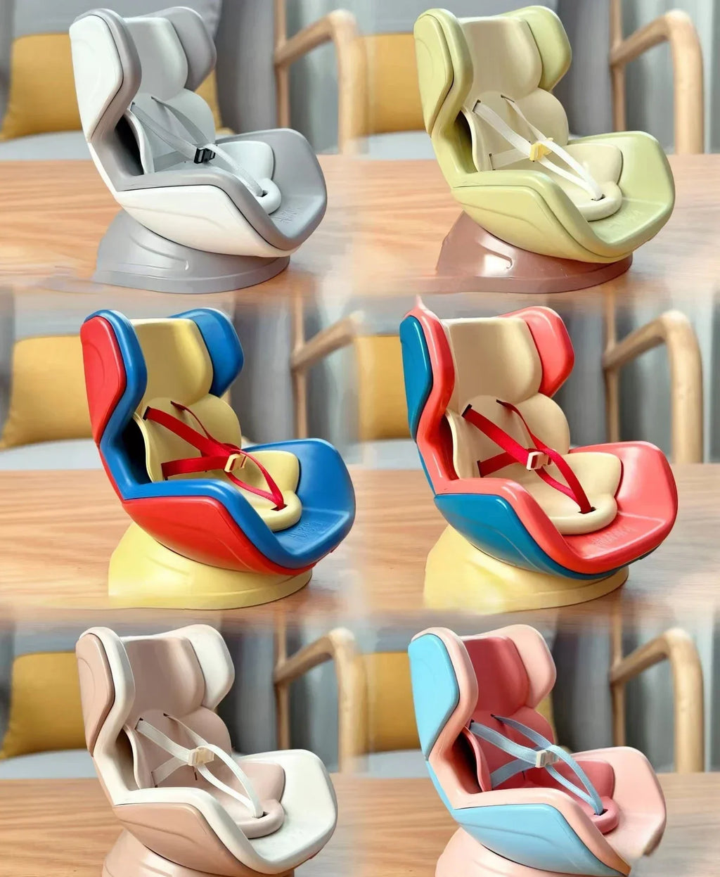 BJD Doll Safety Seat Chair for Car Figure Toy Miniature