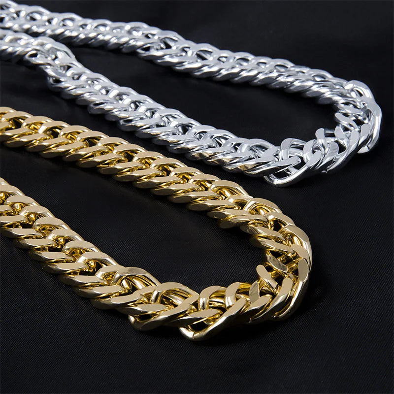 Punk Thick Cuban Choker Necklace | Minimalist Chunky Chain for Women & Men