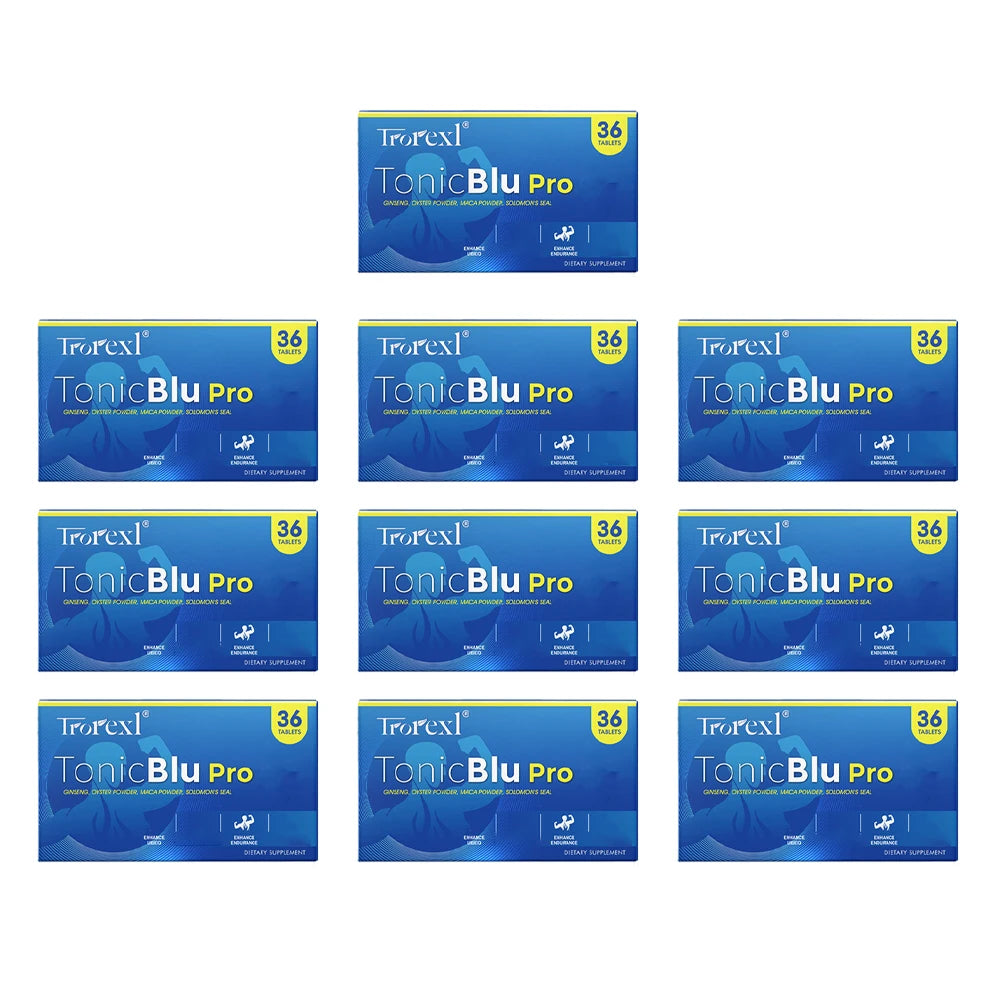 HABUMAMA Trorexl-TonicBlu Pro – High-Purity Blue Pills for Natural Male Endurance & Vitality (36 Count)