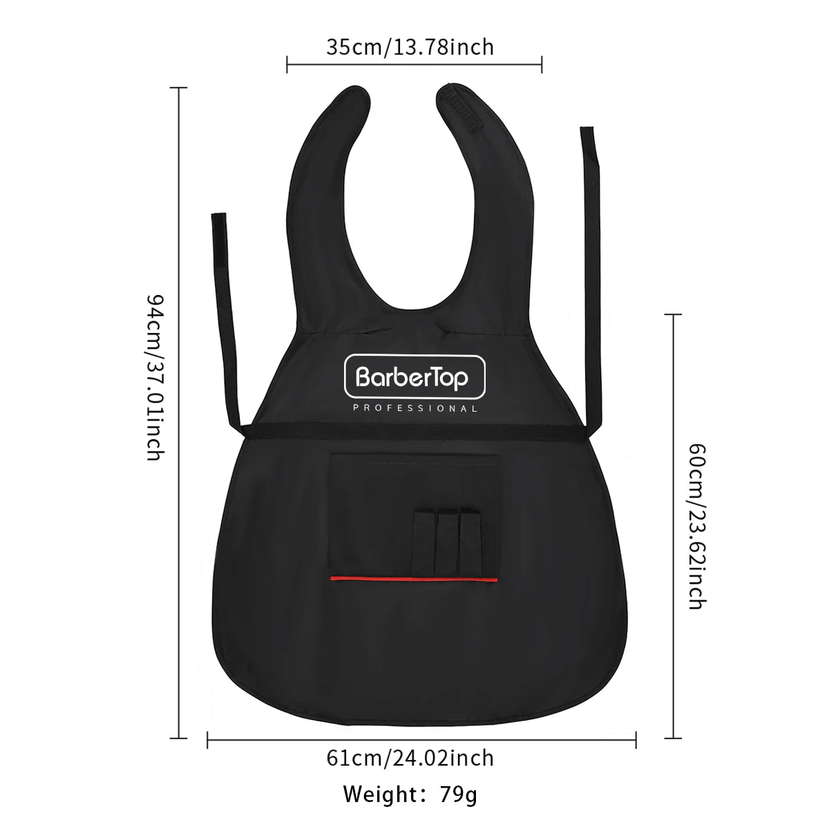 Black Stylist Apron Waterproof Hairdressing Coloring Shampoo Haircuts Cloth Wrap Hair Salon Tool