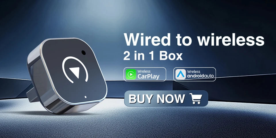 Grandnavi 2-in-1 Wireless CarPlay & Android Auto Adapter (2025 Mini USB Dongle)