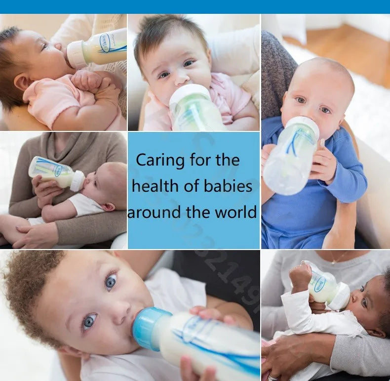 Dr. Brown’s Newborn Wide-Neck Glass Bottle – Anti-Colic Vent, Air–Liquid Separation (150 mL / 270 mL)