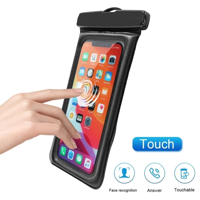 IP68 Universal Waterproof Phone Cases Bag For iPhone 16 15 14 13 12 11 Pro Max X Xiaomi Samsung S24 Ultra Swim Cover Accessories