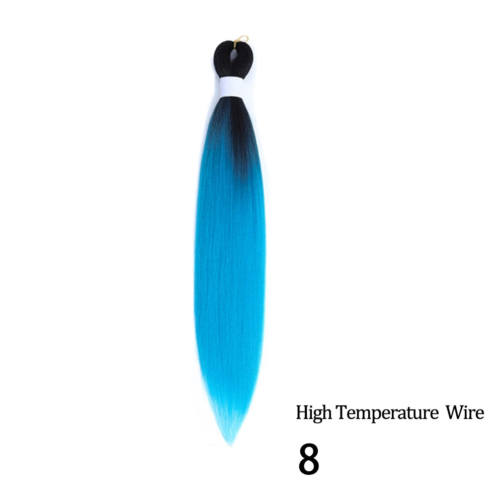 Chorliss Pre-Stretched Jumbo Braids — 24"/26" Synthetic Yaki Ombre (80–90 g, 105 Colors)