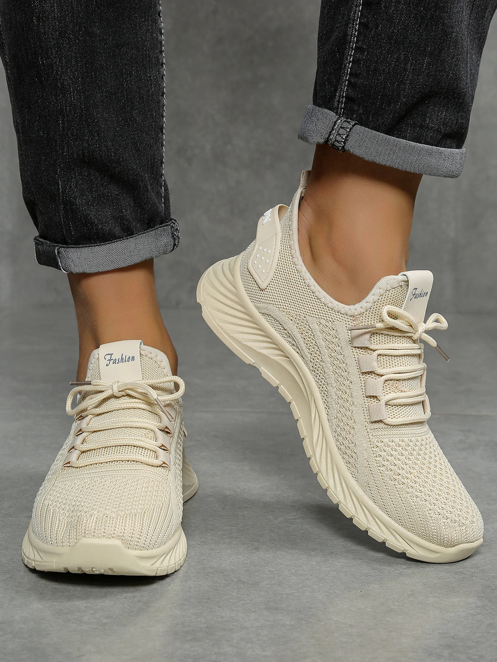 Women’s Casual Fly-Weaving Sneakers (SA1806) — Lightweight, Breathable Lace-Up | Fall 2025 Trend