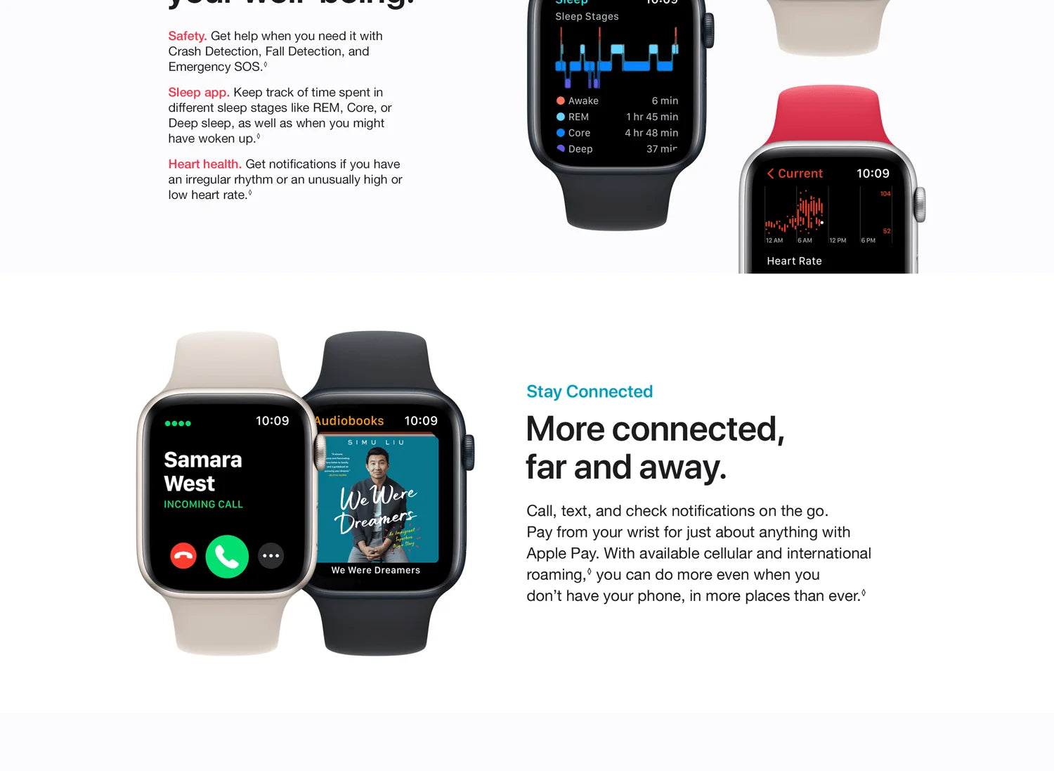 Apple Watch SE (2nd Gen) GPS Smartwatch — Aluminum Case + Sport Band