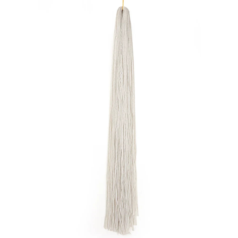 Long Senegalese Twist Braiding Hair Extensions, Colored Box Braids and Straight Hair from Zizi Braids Synthetic Crochet Hair