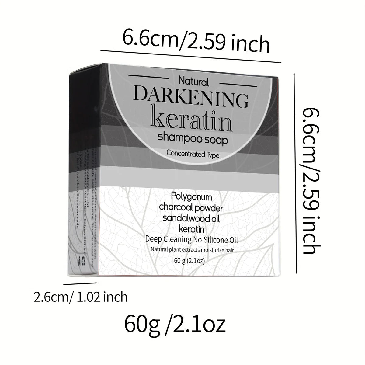 Men's Shampoo Bar Black Soap Nourishes Dark Hair Deeply Cleanses Summer Refreshing Solid Shampoo Soap