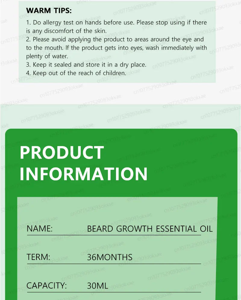 Beard & Hair Growth Essence – Root Care Serum (30ml)