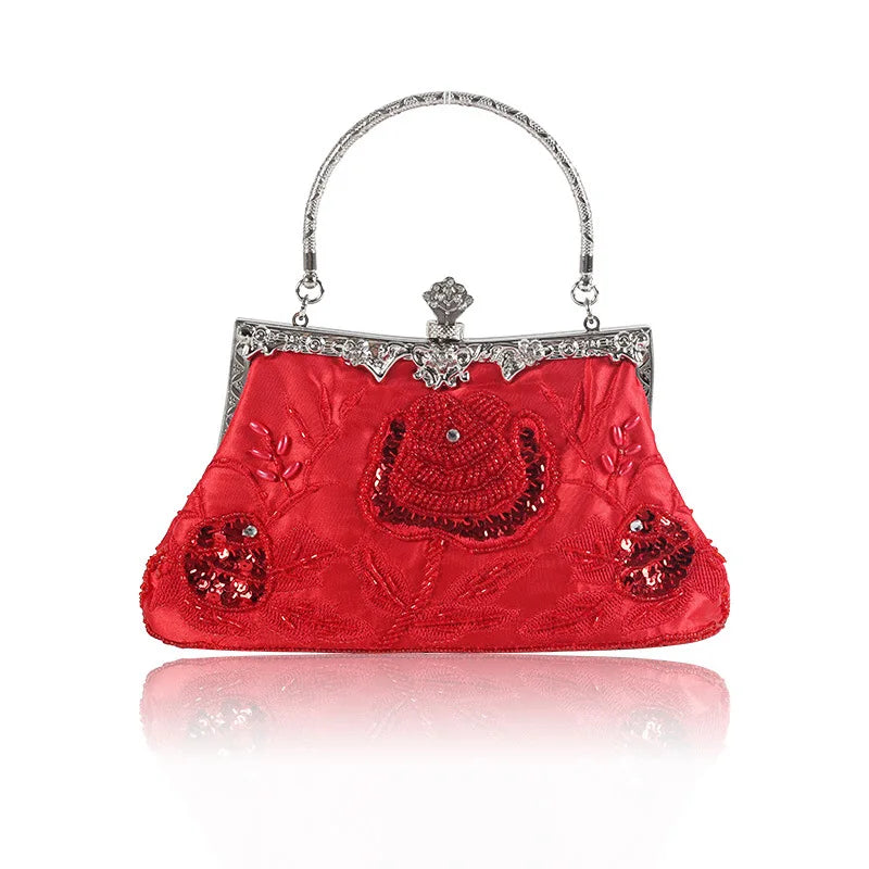 Retro Beaded Embroidered Exquisite Beaded Bag Dinner Handmade Bag Multi-color Luxury Bags Designer Pochette Soirée Femme Mariage
