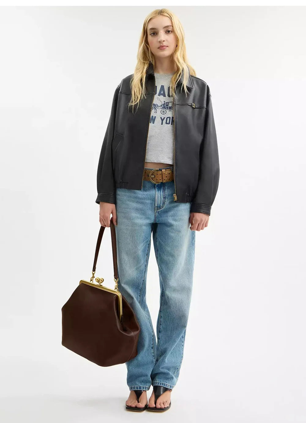 Fashion Large Kisslock Clutch Bag for Women Designer Clip Shell Women Shoulder Bags Luxury Soft Pu Leather Pink Color Handbags