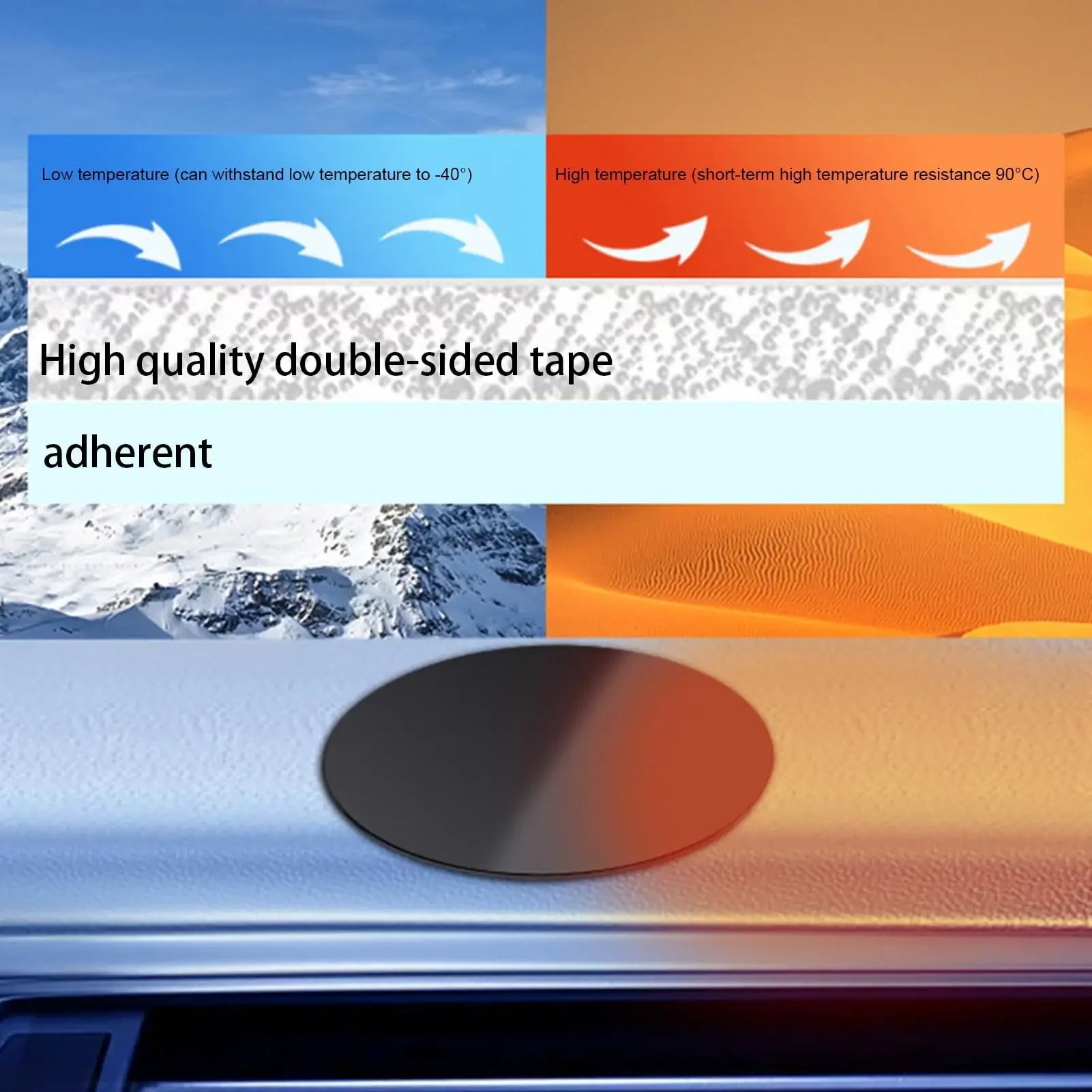 2PCS Mobile Phone Sticker Car Suction Cup Adhesive Sticker Disc Pad Base for GPS Mobile Phone Stand Bracket Holder Camera Mount