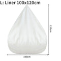 OTAUTAU Large Bean Bag Chair Sofa Cover Without Filler Lazy Corner Seat Beanbag Couch Has Replacement Sofa Inner Liner for Sale