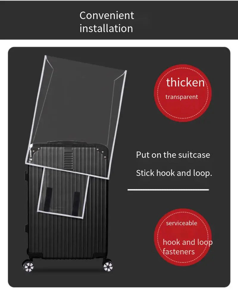 Suitcase protective cover, transparent dust-proof cover, suitcase protective cover