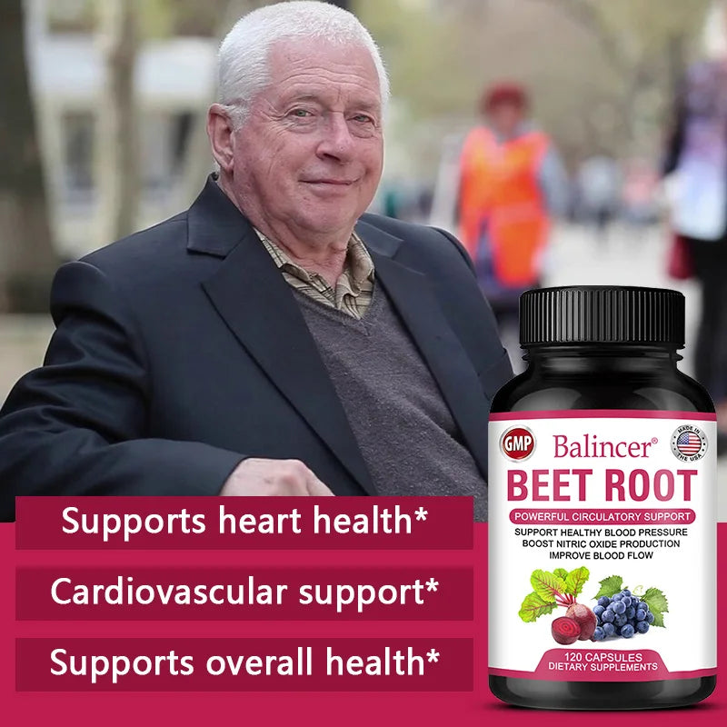 SOOMIIG Organic Beet Root Complex — Circulation & Heart Support (120 Capsules)