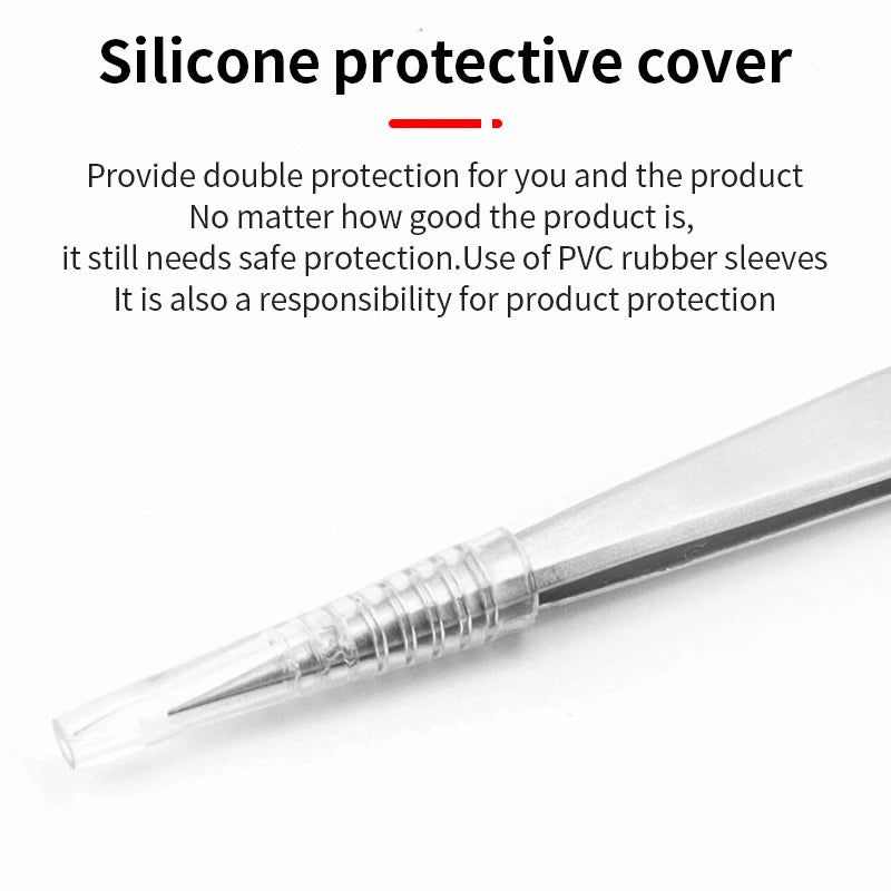 LUXIANZI Non-magnetic Stainless Steel Tweezers For Phone Circuit Repair Hand Tool Precision Flying Wire Industrial Forceps