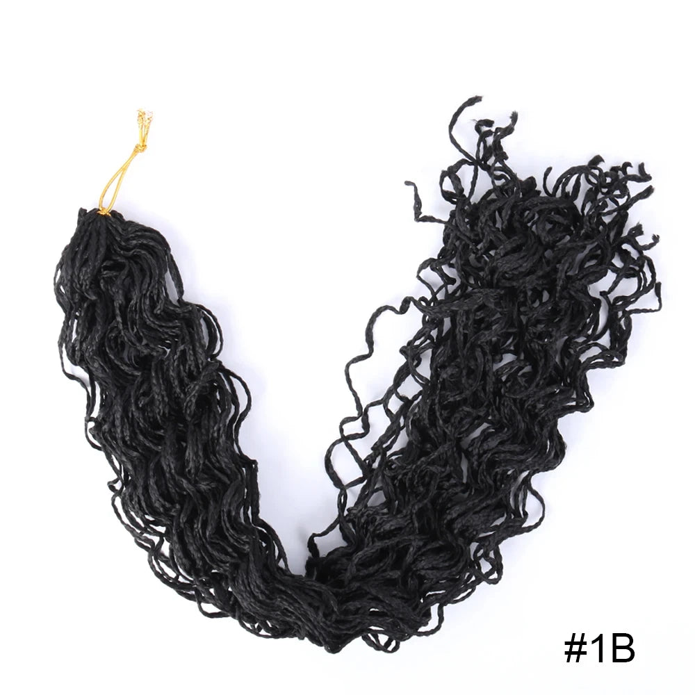 Zizi Braids Crochet Box Braids Twist Synthetic Braiding Hair Extensions 20-25 roots/Pack Pink White Purple Bug Gray 613 Luoyudu