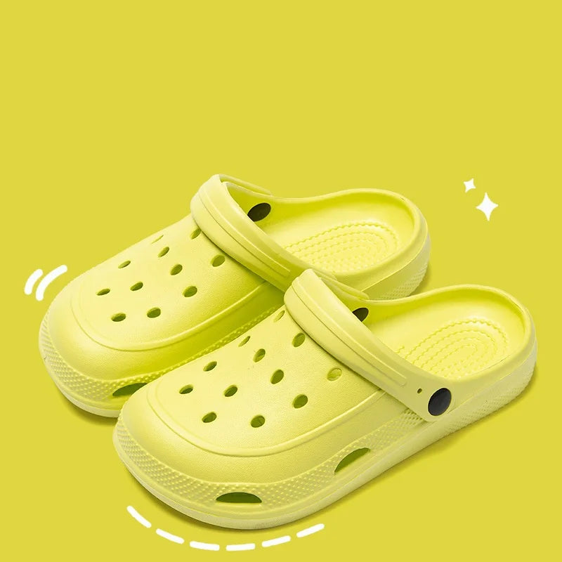 Women Home Slippers Men's Sandals Summer Garden Clogs Shoes Man Beach Slipper Outdoor Waterproof Soft Slides Casual Anti Slip