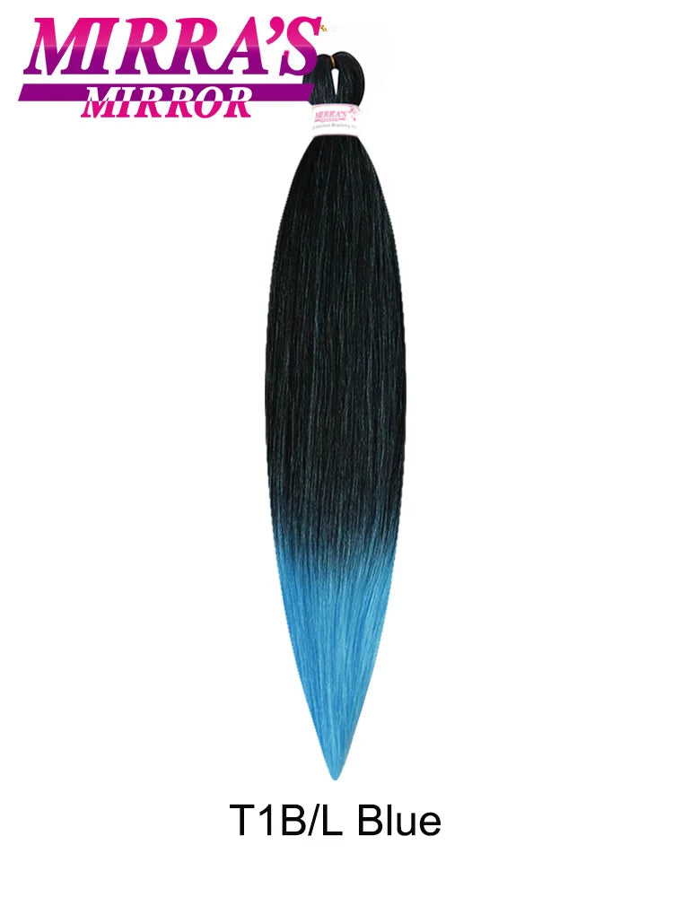 Synthetic Pre Stretched Braiding Hair Easy To Make Senegalese Box Braid Natural Soft Hair Bundles Blue Red Yellow Pink Braids