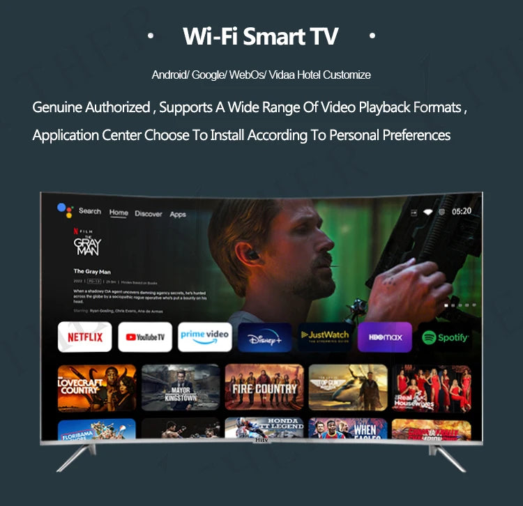 65inch Curved Smart TV 4K Big Screen Ultra HD LED TV Smart Television 65 Inch TV