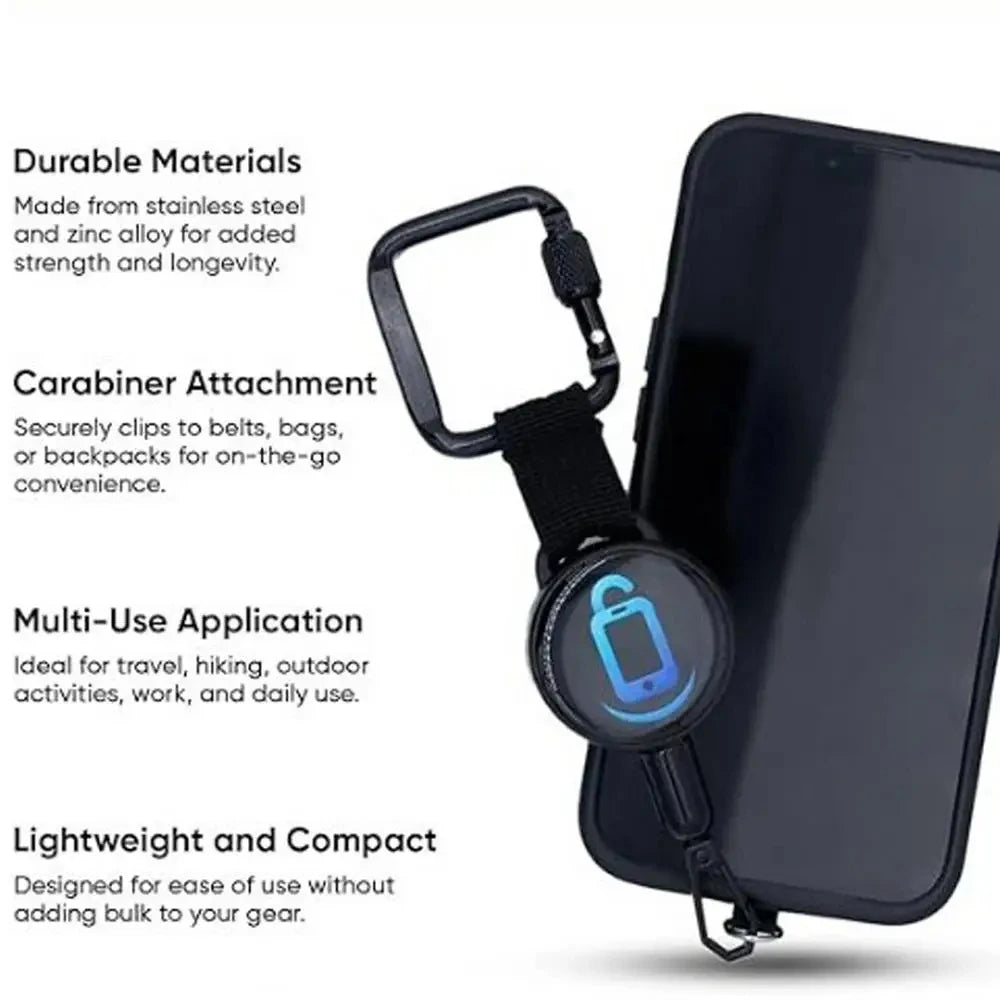 Retractable Anti-Theft Phone Holder Cellphone Lanyard Strap Smartphone Safety Tether DYM Belt Clip Cellphone Lanyard for Travel